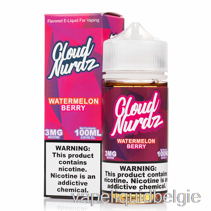 Vape België Watermeloenbes - Cloud Nurdz - 100ml 3mg